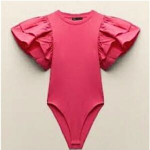 Zara Pink Bodysuit size M